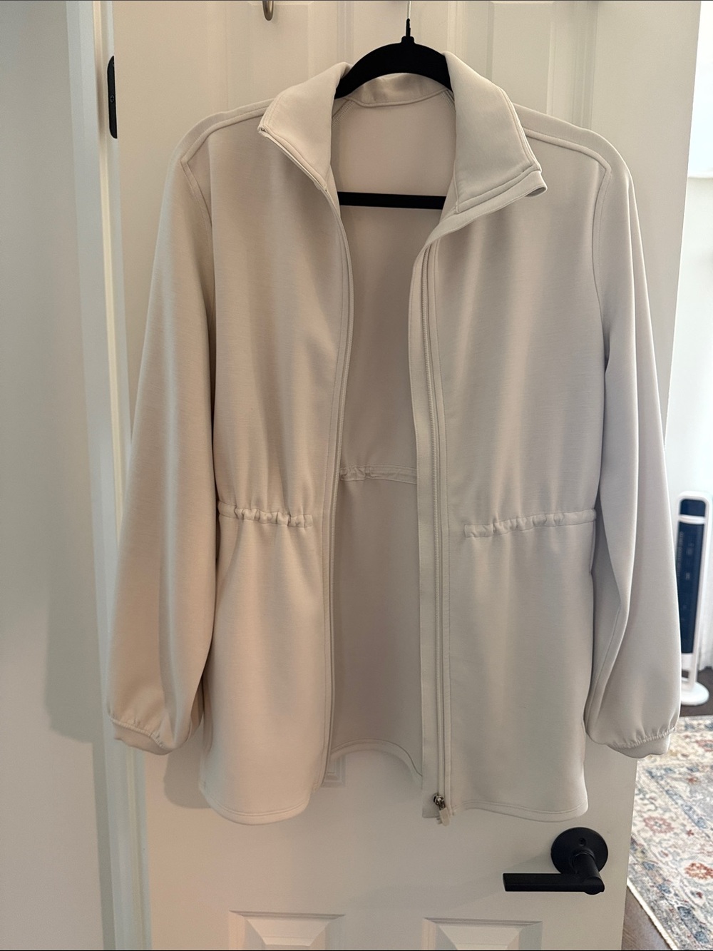 lululemon athletica Light Cream Utility Zip Jacket with Stand Collar